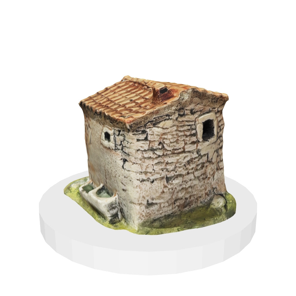 Cabanon avec cyprès