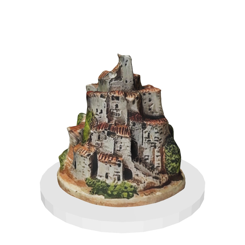 Petit village sur rocher